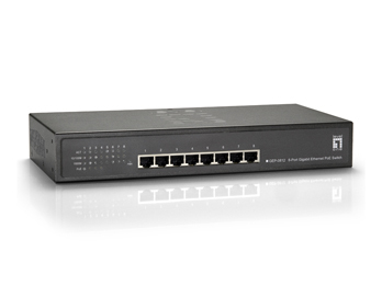 Image of LevelOne 8-Port Gigabit PoE Switch, 802.3at/af PoE, 4 PoE Outputs, 65W