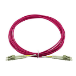 BlueOptics QK737A Glasvezel kabel 50 m LC OM4 Roze
