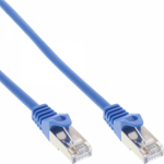 InLine Patch Cable SF/UTP Cat.5e blue 1.5m
