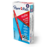 Papermate 2095454 ballpoint pen Red Clip-on retractable ballpoint pen Medium 12 pc(s)