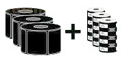 Image of Zebra ZipShipKit1 White Self-adhesive printer label