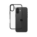 PanzerGlass CARE by ® Flagship Case Transparent Urban Combat w. Black Frame iPhone 16 Plus