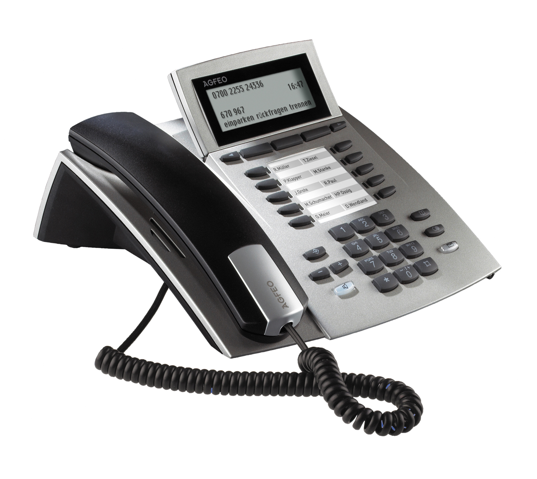 Image of AGFEO ST 42 Analog telephone Caller ID Silver