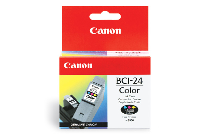 Canon 6882A002/BCI-24C Ink cartridge color. 130 pages/5% 15ml for Cano