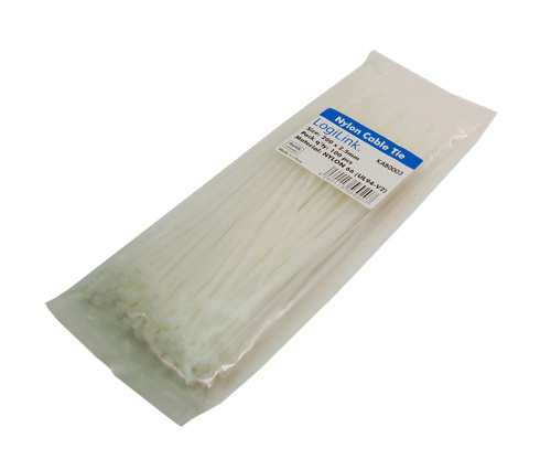 Image of LogiLink KAB0003 cable tie Nylon White