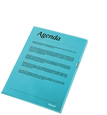 Image of Esselte 54837 folder Polypropylene (PP) Blue A4