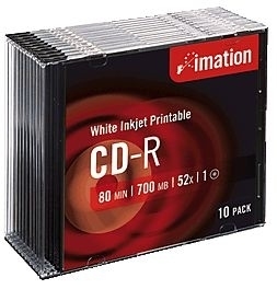 Imation CD-R 52x Printable (10) 700 MB 10 pc(s)