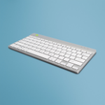 R-Go Tools Ergonomic keyboard R-Go Compact Break, compact keyboard with break software, QWERTY (US), Bluetooth, white