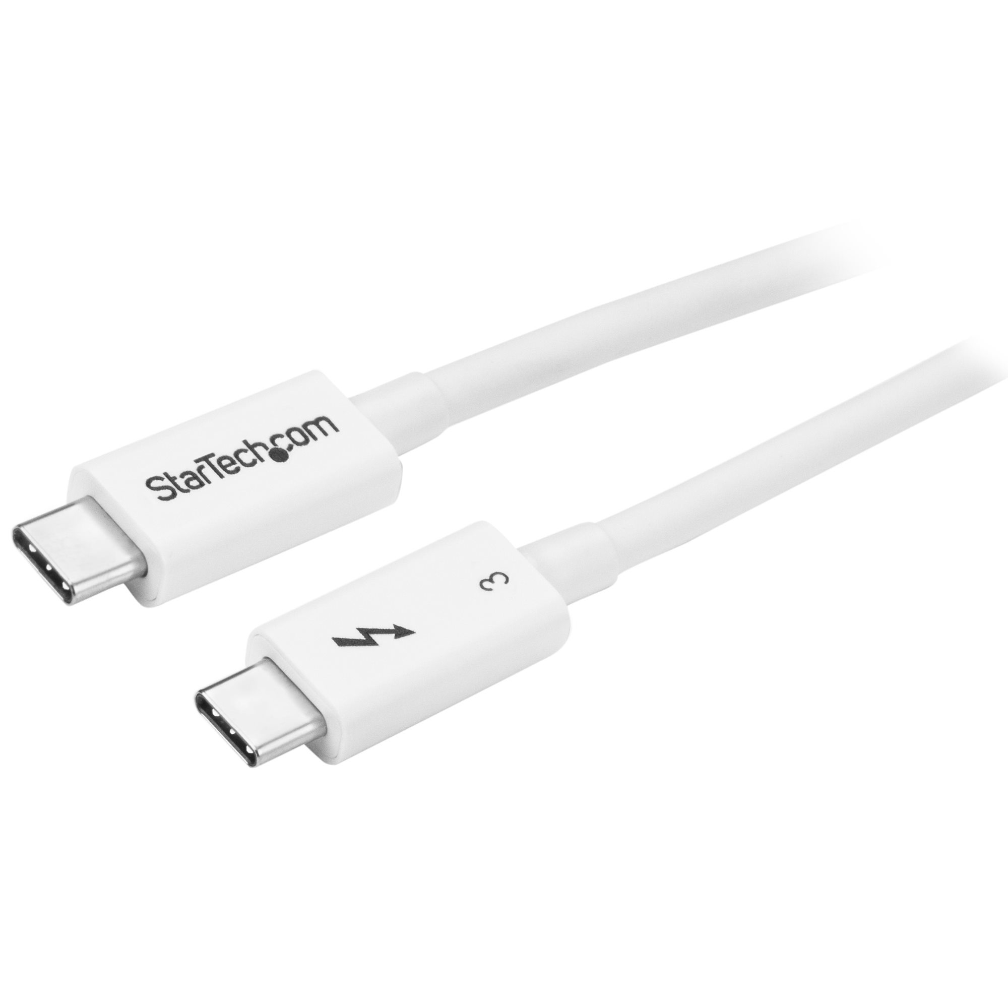 Image of StarTech.com Thunderbolt 3 Cable - 40Gbps - 0.5m - White -...
