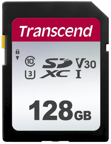 Transcend 128GB, UHS-I, SD SDXC NAND Klass 10