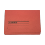 CTS Wholesale Full Flap Document Wallet Pack of 50 - Red