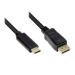 Alcasa GC-M0108 video cable adapter 5 m DisplayPort Black