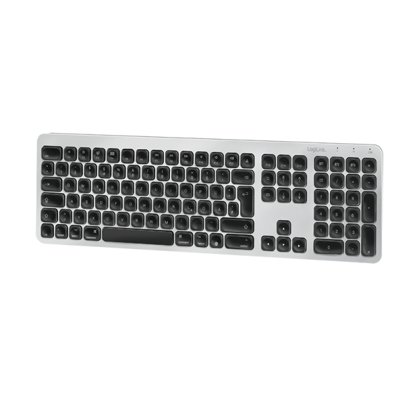 Image of LogiLink ID0206 keyboard Bluetooth QWERTZ German Grey