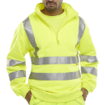 BEESWIFT Quarter Zipped Sweatshirt Saturn Yellow L