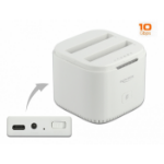 DeLOCK 63084 basisstation voor opslagstations USB 3.2 Gen 2 (3.1 Gen 2) Type-C Wit