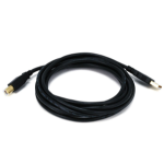 Monoprice 5440 USB cable USB 2.0 181.1" (4.6 m) USB A USB B Black