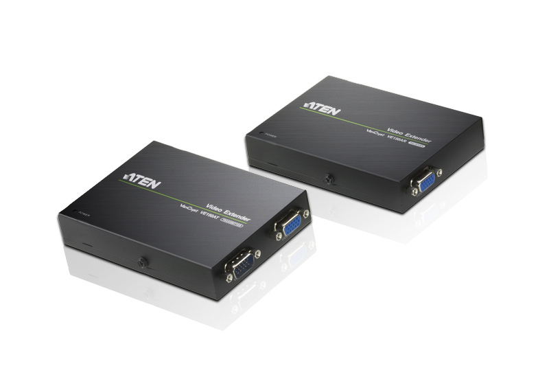 ATEN VE150A-AT-E AV extender AV transmitter & receiver Black