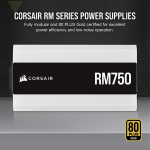 Corsair RM750 power supply unit 750 W 24-pin ATX ATX White