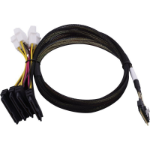 Microchip Technology 2305300-R Serial Attached SCSI (SAS) cable 0.8 m Black, Multicolour