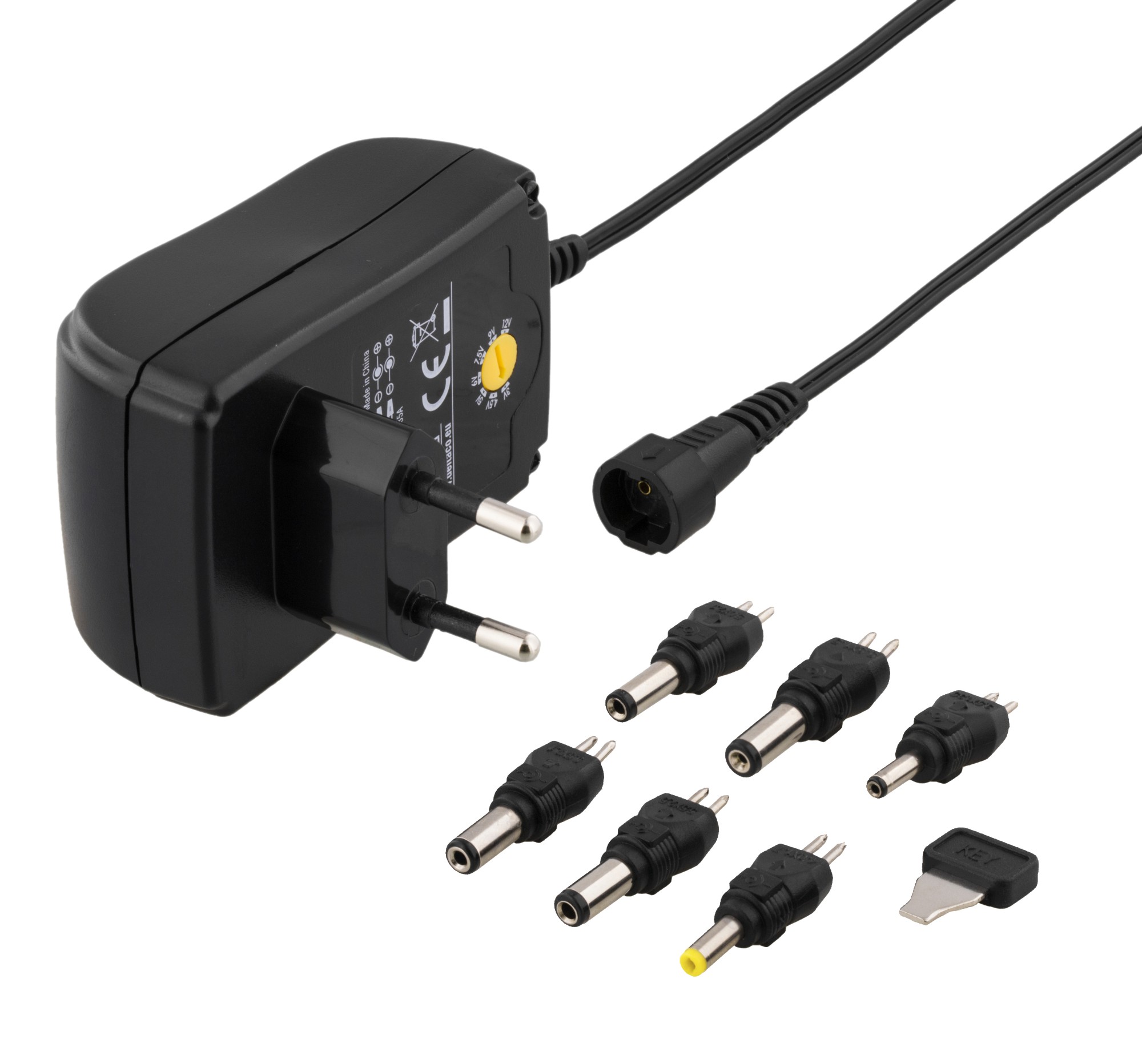 EU Product - Universal Power Adapter 3-12V - Black thumbnail