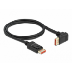 DeLOCK DisplayPort cable male straight to male 90° upwards angled 8K 60 Hz 1 m