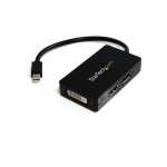 StarTech.com MDP2DPDVHD video cable adapter 5.91" (0.15 m) Mini DisplayPort DisplayPort + DVI-D + HDMI Black