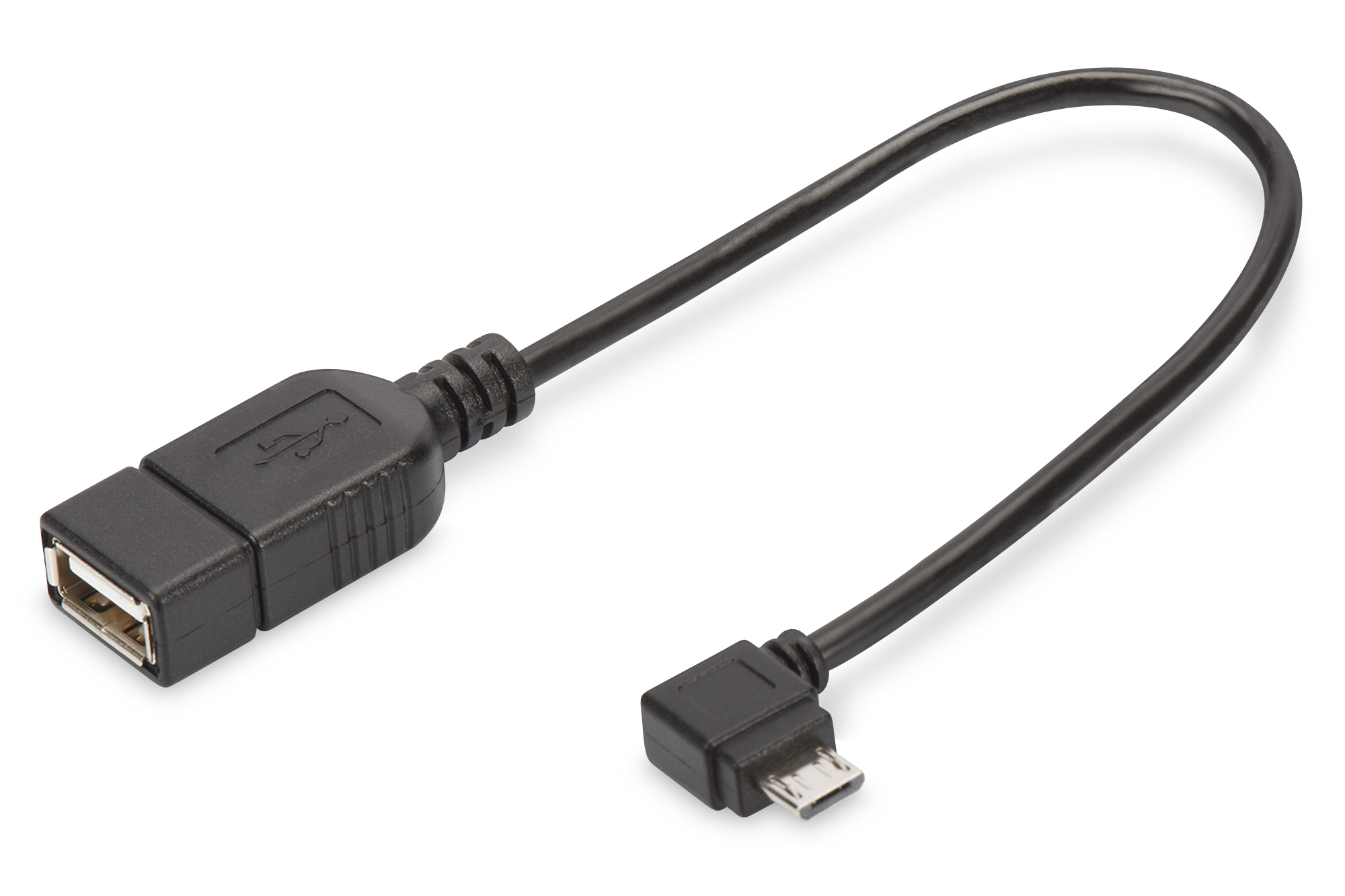 Image of Digitus USB Adapter / Converter, OTG, micro B/M - A/F, 0.15m