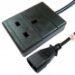 Cables Direct RB-001-1G power cable Black 0.5 m IEC C14 Power plug type B