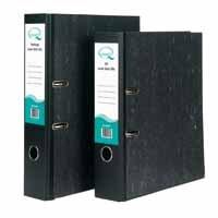 Q-CONNECT+KF20002+ring+binder+Foolscap+Black