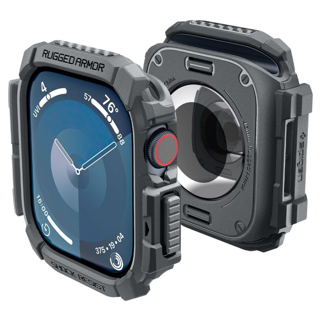 EU Product - Rugged Armor Case for Apple Watch 10 46mm - Gray thumbnail