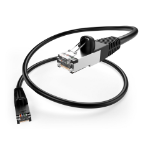 UNC PC6-50F-BLK-SH-S networking cable Black 600" (15.2 m) Cat6