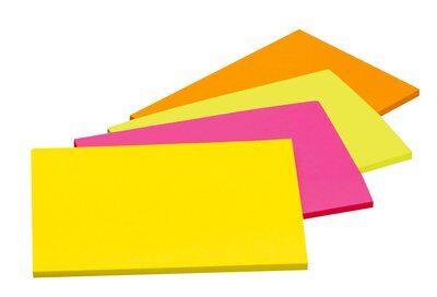 Post-it Super Sticky Meeting 149x98mm Neon Ast (Pack of 4) 6445-4SS