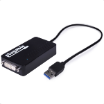 Plugable Technologies USB 3.0 to DVI/VGA/HDMI Video Graphics Adapter for Multiple Monitors