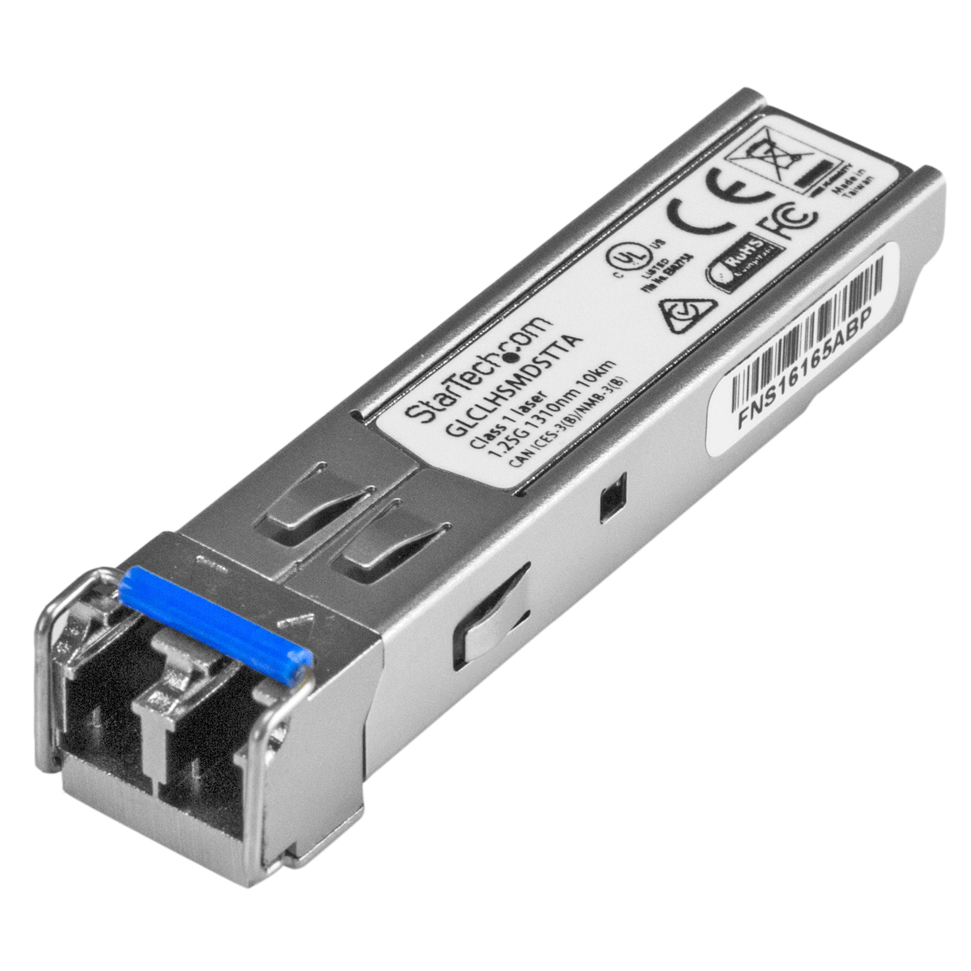 StarTech.com GLCLHSMDSTTA Compatible 1.25G SFP 10 km TAA Compliant Transceiver
