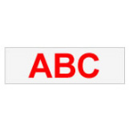 Brother Gloss Laminated Labelling Tape - 12mm, Red/Clear label-making tape TZ