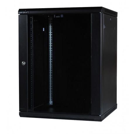 Lanview LVR242045 rack cabinet 15U Wall mounted rack Black