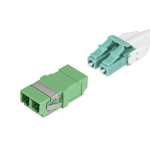 StarTech.com LC to LC Coupler 10 Pack, OS2 Single Mode SC Footprint LC Fiber Optic Coupler without Flange, LC/APC Duplex Adapter
