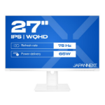 JAPANNEXT JN-IPS270WQHD75F-C65W-HSP-W computer monitor 68,6 cm (27") 2560 x 1440 Pixels Quad HD LED Wit