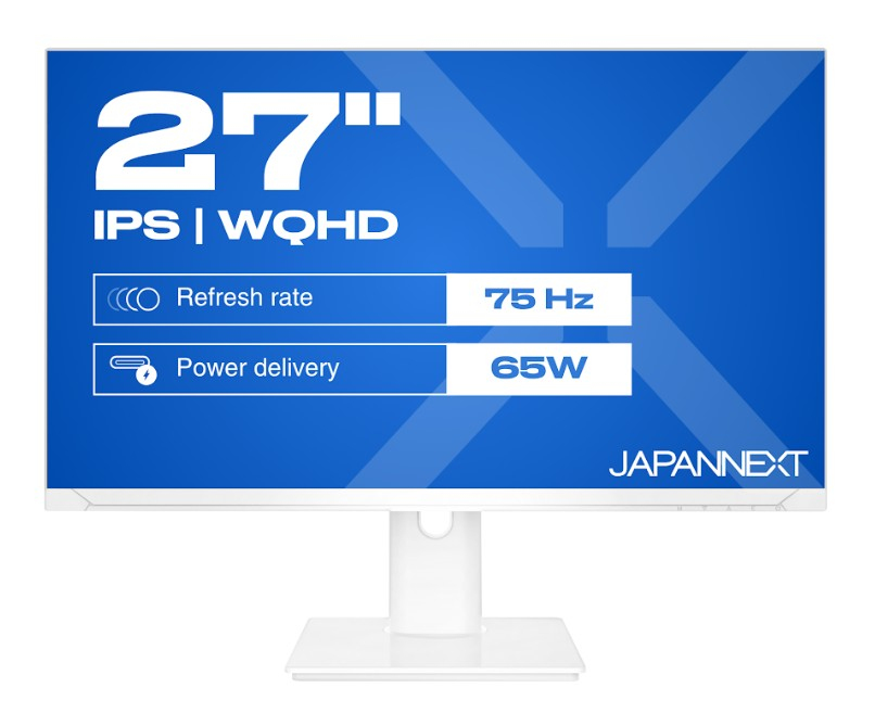 JAPANNEXT JN-IPS270WQHD75F-C65W-HSP-W computer monitor 68.6 cm (27") 2560 x 1440 pixels Quad HD LED White