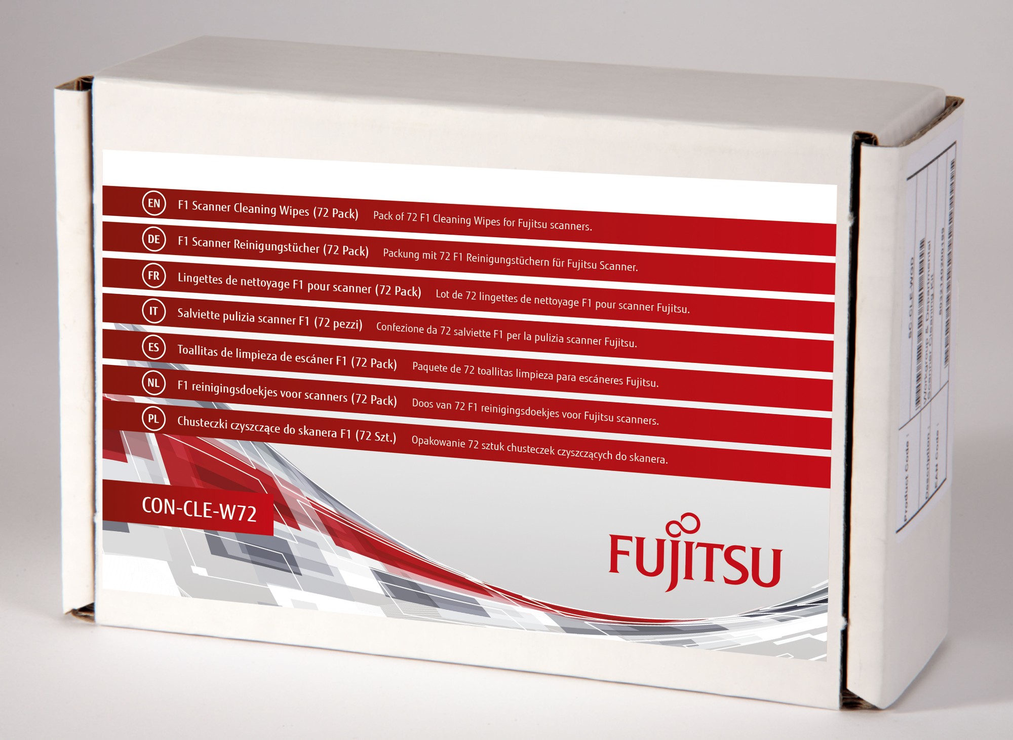 Fujitsu F1 Scanner Cleaning Wipes (72 Pack)