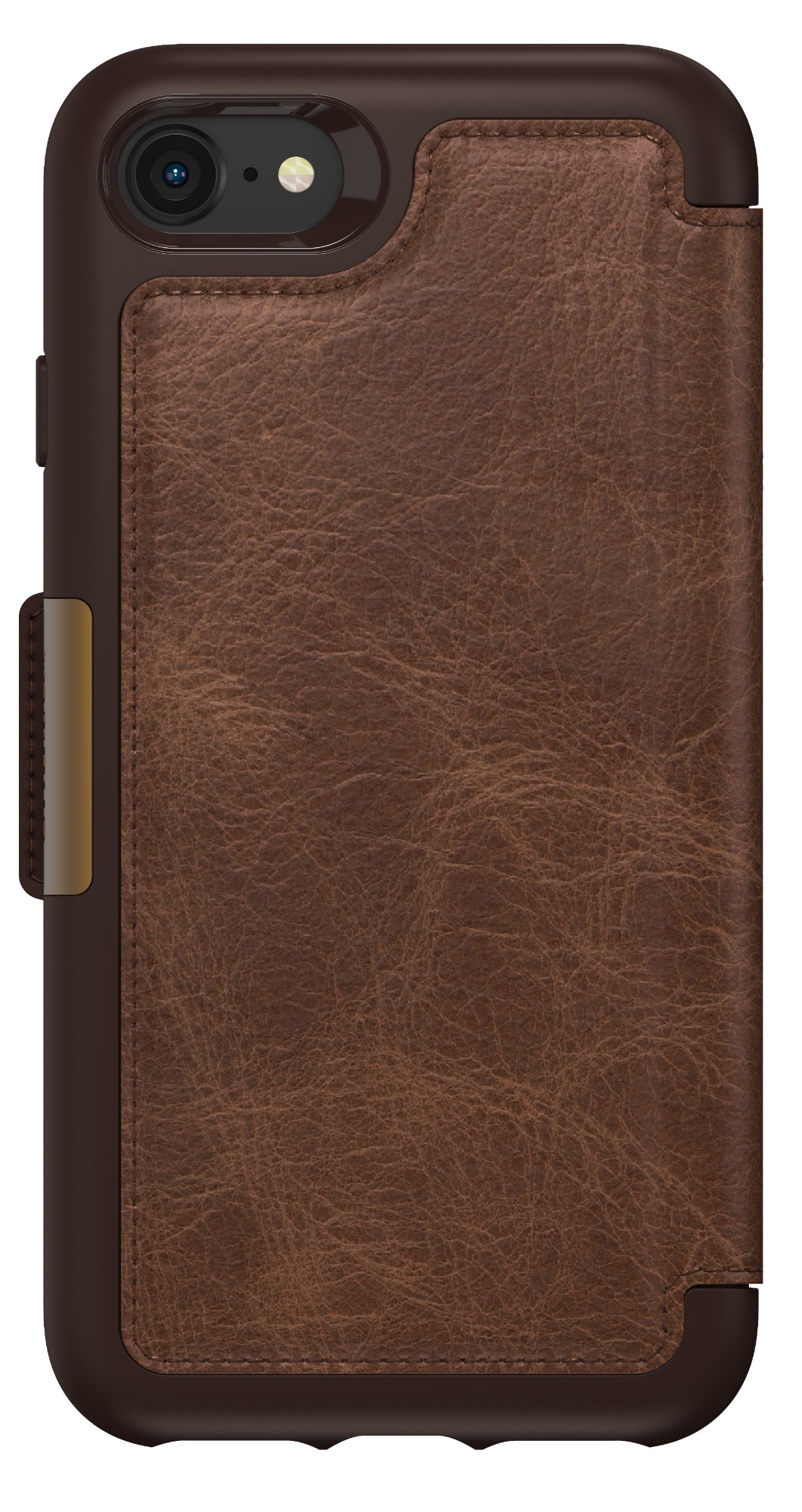 OtterBox Strada Folio Series for Apple iPhone SE (2nd gen)/8/7, Espresso Brown