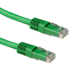 ACT Groene 0,5 meter LSZH U/UTP CAT6A patchkabel met RJ45 connectoren