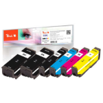 Peach 319804 inktcartridge 6 stuk(s) Compatibel Zwart, Cyaan, Magenta, Foto zwart, Geel
