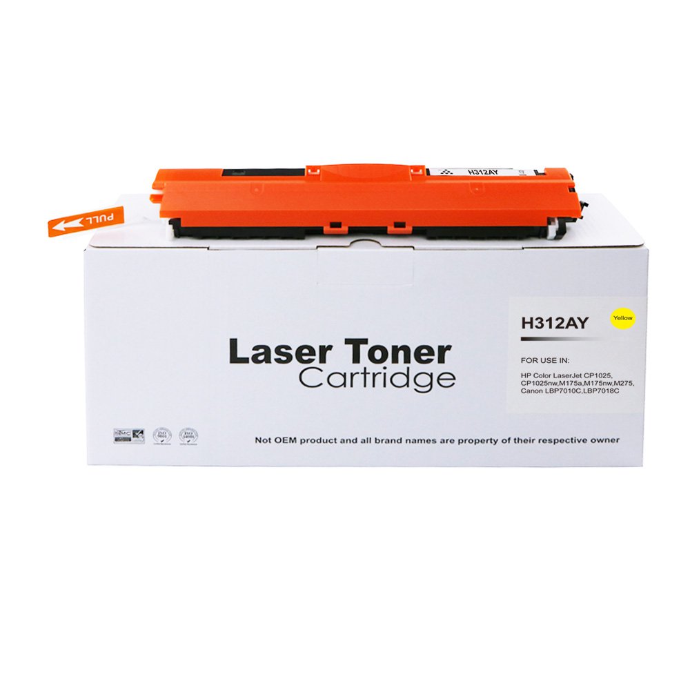 CTS Wholesale Compatible HP CE312A Yellow Toner Ctg also for 126A Canon 729 4367B002AA