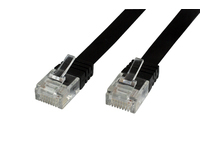 Image of Microconnect V-UTP601S-FLAT networking cable Black 1 m Cat6 U/UTP...
