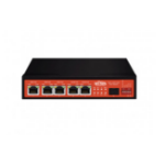 Wi-Tek WI-PS306GF-UPS V3 network switch Unmanaged Gigabit Ethernet (10/100/1000) Power over Ethernet (PoE) Black, Orange