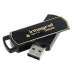 Integral 32GB Secure 360 Encrypted USB 3.0 USB flash drive USB Type-A 3.2 Gen 1 (3.1 Gen 1) Black, Gold