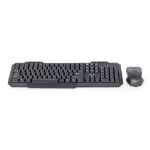 Gembird KBS-WM-02 keyboard Mouse included Office RF Wireless QWERTY US English Black