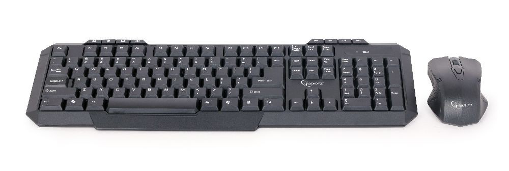 Image of Gembird KBS-WM-02 keyboard Mouse included RF Wireless QWERTY US...