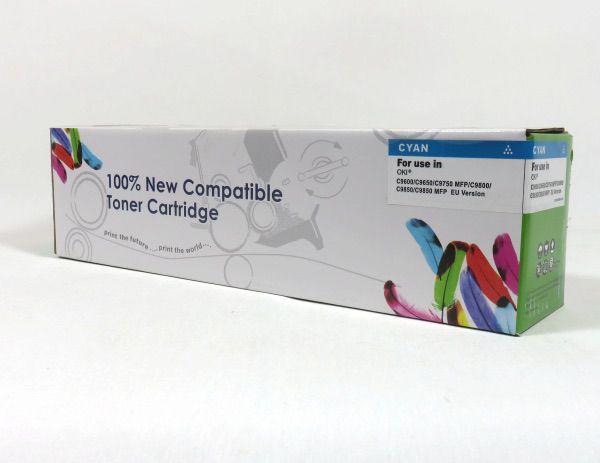 Image of DATA DIRECT Oki C9600 9650 9800 9850 Toner Cyan Compatible 42918915C